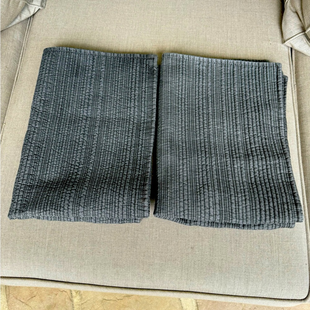 Jennifer Adams, Pillow Sham Covers x 2, Gray